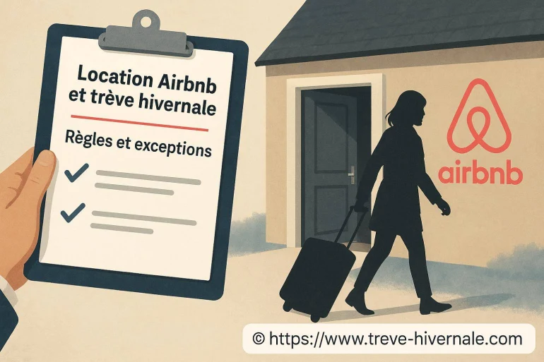 Location Airbnb et trêve hivernale règles