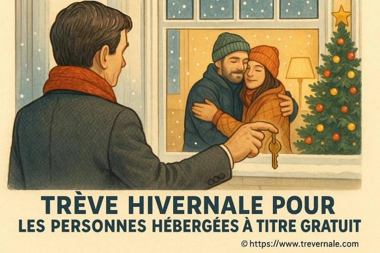 Remise de clés pour hébergement hivernal gratuit