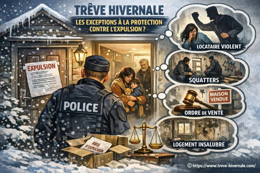 Expulsion possible pendant la trêve hivernale : les exceptions à vérifier