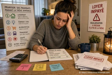 Budget de crise après un loyer impayé : comment prioriser ses paiements pendant la trêve hivernale ?