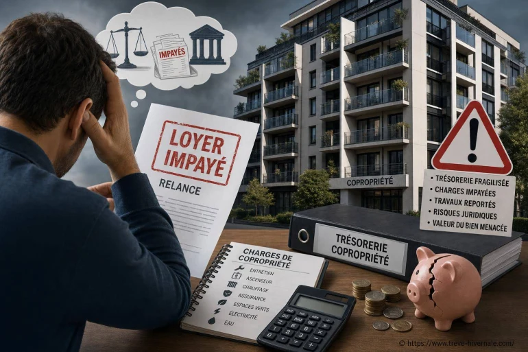 Loyers impayés et copropriété : charges, trésorerie et risques pour le propriétaire bailleur