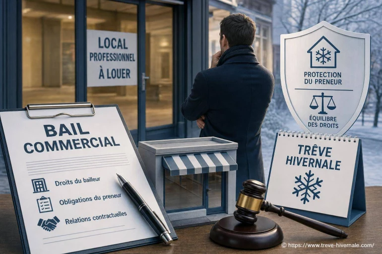 Bail commercial et trêve hivernale : que peut faire un bailleur ?