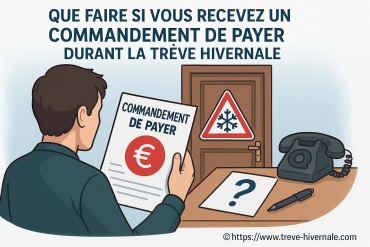 Que faire si vous recevez un commandement de payer durant la trêve hivernale ?