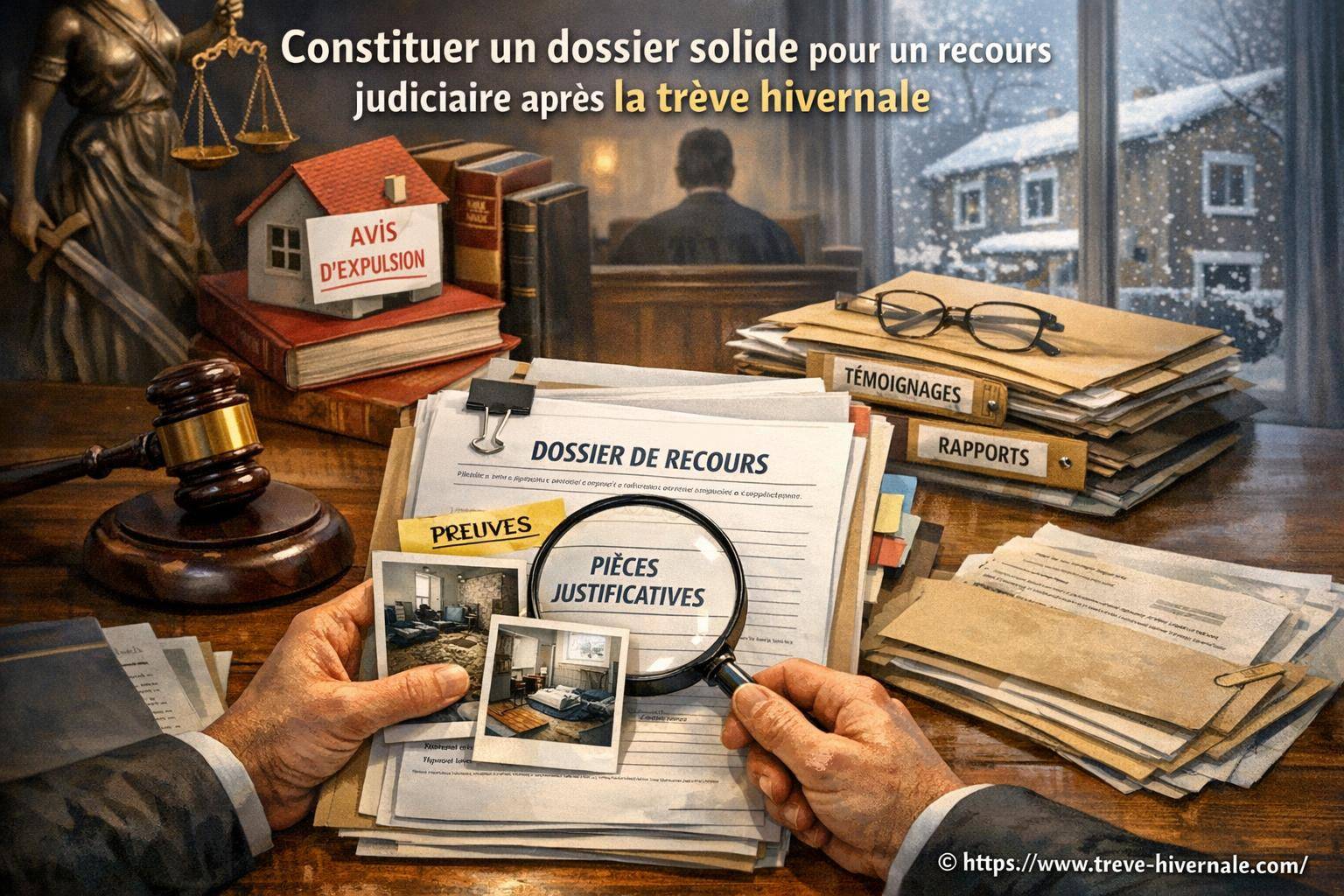 Comment constituer un dossier solide pour un recours judiciaire après la trêve hivernale ?